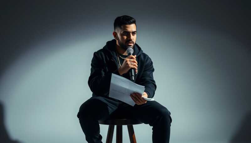 Sayf replica Fabrizio Corona e sorprende rappando sulla sigla Paurina
