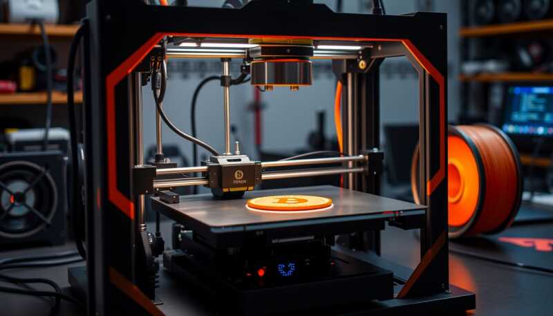Stampante 3D integra mining di Bitcoin e rivoluziona efficienza energetica nella produzione additiva