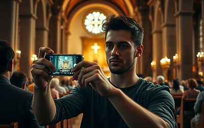 TikToker indagato per recensioni ironiche sulle messe scatena dibattito su rispetto del culto