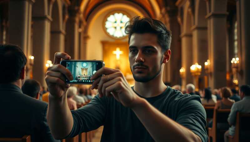 TikToker indagato per recensioni ironiche sulle messe scatena dibattito su rispetto del culto