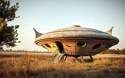 Villa futuristica UFO in vendita vicino Roma affascina collezionisti e investitori di design iconico