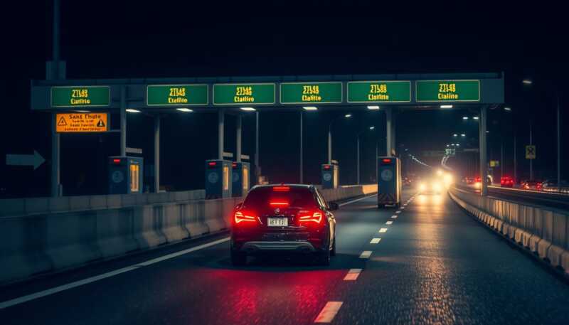 Automobilisti rischiano multa pesante e decurtazione punti per la retromarcia ai caselli autostradali