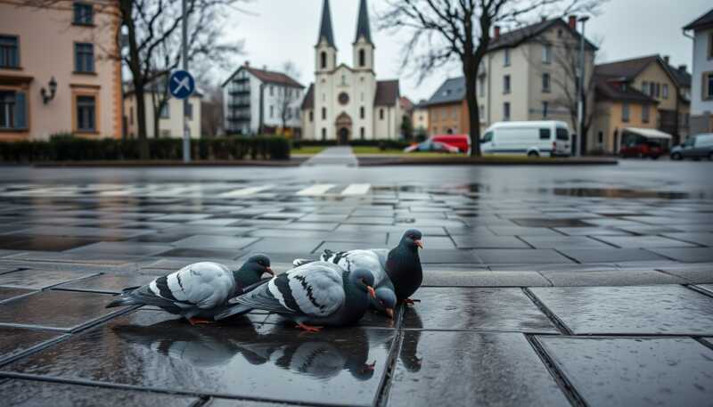 Aviaria, pioggia di piccioni morti in città scatena indagini urgenti sulle cause del contagio