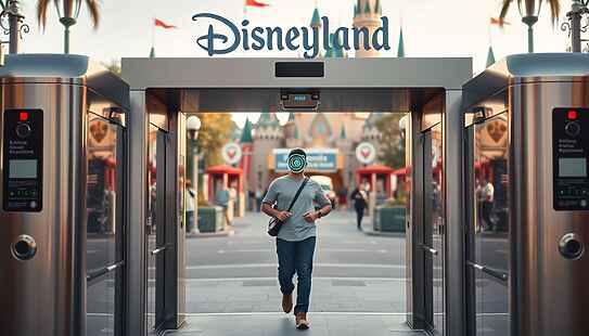 Disneyland sperimenta il riconoscimento facciale ai tornelli per accelerare i controlli di accesso