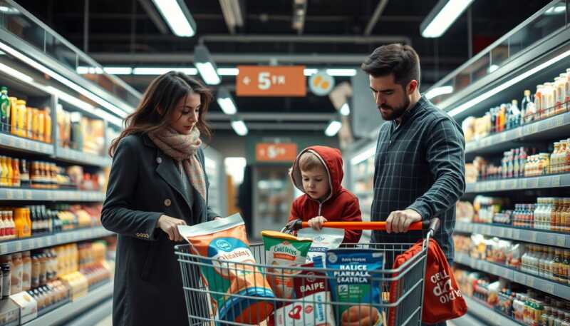 Famiglie con due figli affrontano maxi rincaro della spesa alimentare