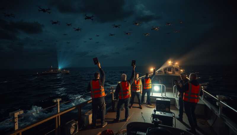 Flotilla italiani fermati da Israele tra attivisti, sportivi e un giornalista sotto il cielo pieno di droni