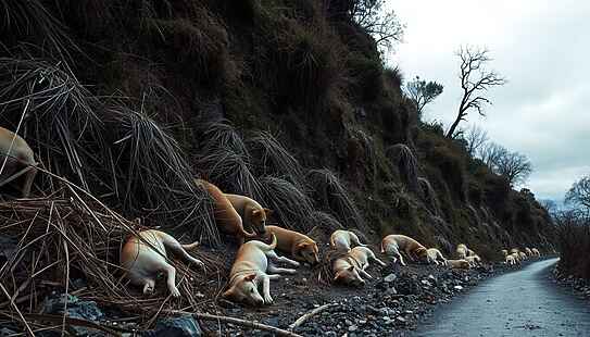 Porto Recanati, strage di cani: cinquanta carcasse in scarpata, indagini su presunto responsabile