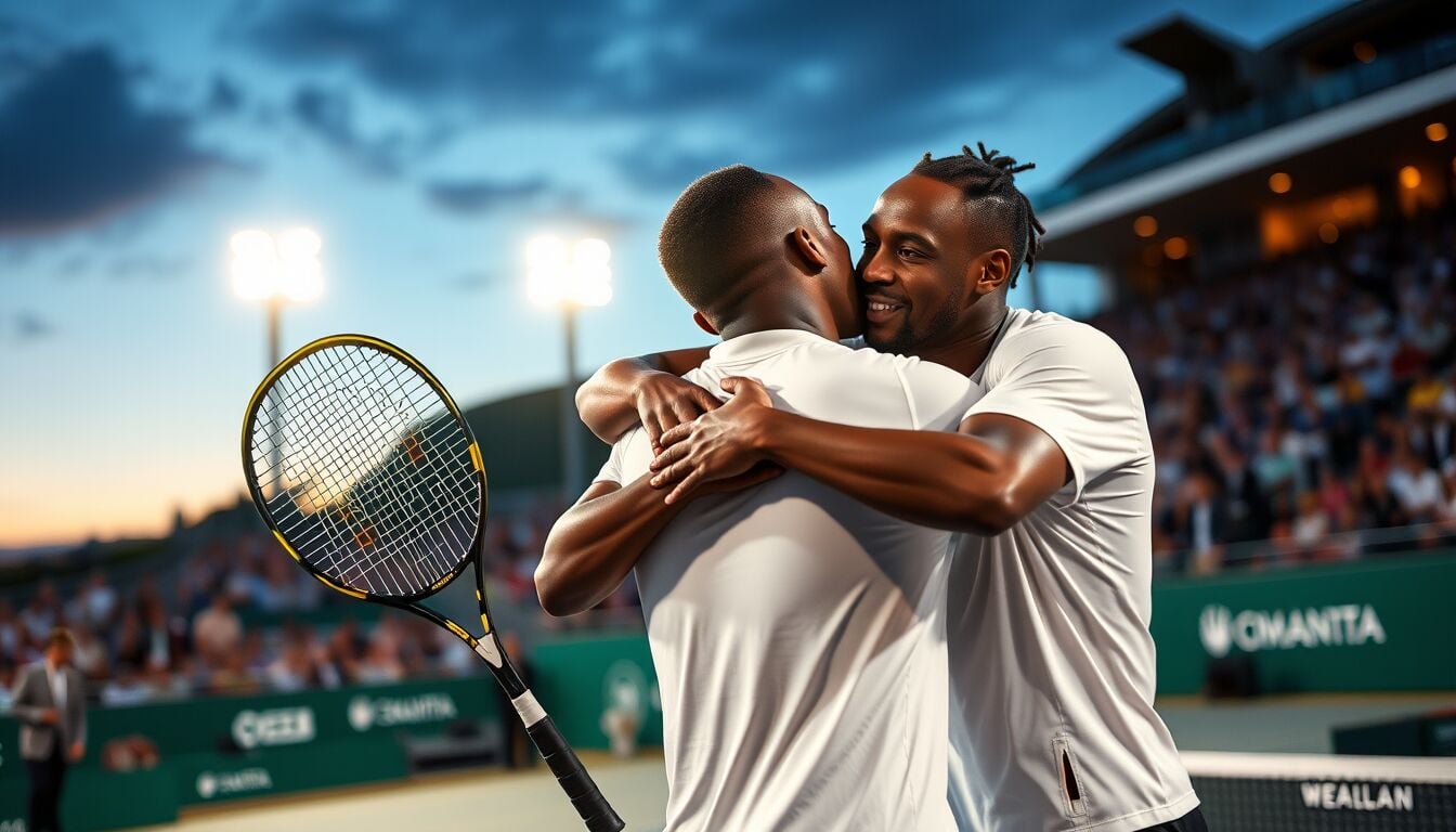 Sinner abbraccia Bolt e celebra il supporto della leggenda dell’atletica durante il grande evento di tennis
