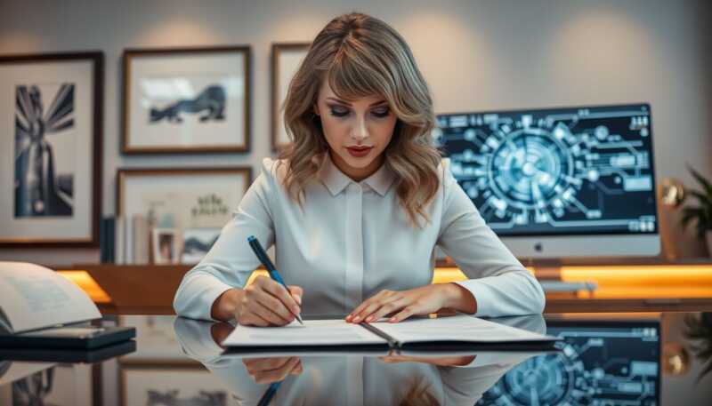 Taylor Swift registra nuovi marchi per difendere voce, immagine e frasi dagli abusi dell’intelligenza artificiale