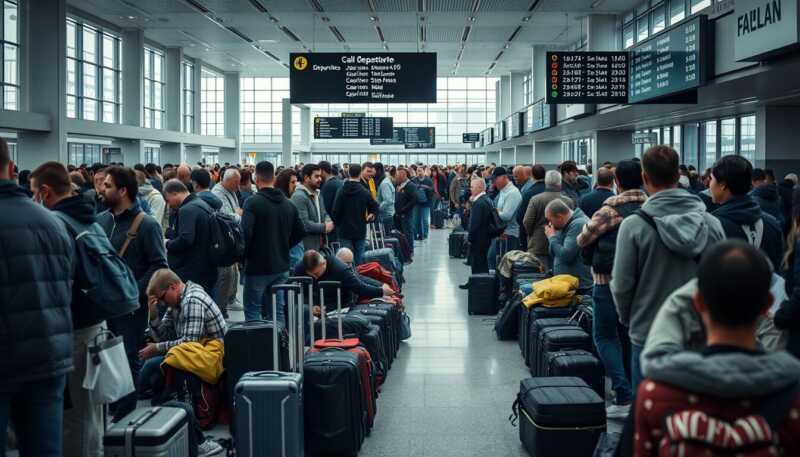 Trasporto aereo paralizzato dallo sciopero: voli cancellati, disagi per i passeggeri e motivi della protesta