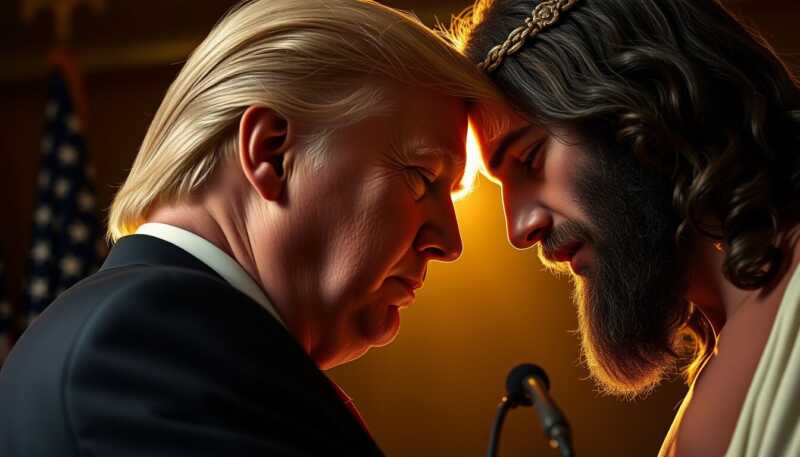 Trump rilancia immagine con Gesù e riapre lo scontro politico e religioso negli Stati Uniti