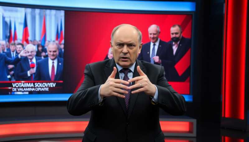 Vladimir Solovyev attacca Giorgia Meloni in tv russa con insulti pesanti alla premier italiana