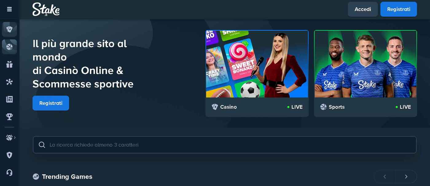 Screenshot Stake