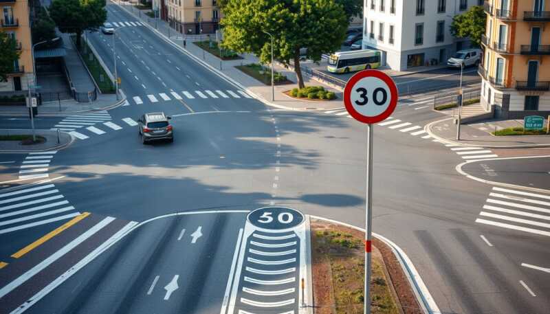 Codice della strada chiarisce i cartelli dopo l’incrocio: la regola decisiva per evitare multe
