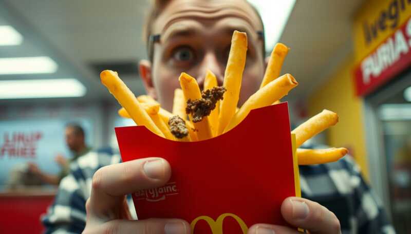 Dipendente McDonald’s mastica patatine e le risputa nella confezione: licenziata e denunciata per contaminazione