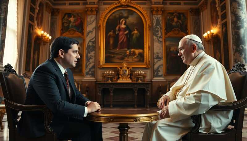 Piazzapulita approfondisce la visita di Marco Rubio in Vaticano con il Papa