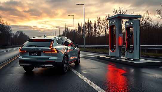 Volvo amplia la ricarica elettrica: accesso ai Tesla Supercharger attivo in tutta Europa