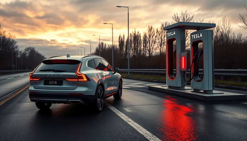 Volvo amplia la ricarica elettrica: accesso ai Tesla Supercharger attivo in tutta Europa