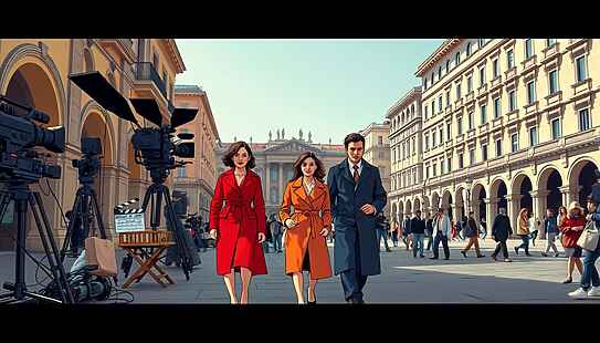 Anna Ribolzi e Sofia Felicetti controfigure italiane de Il Diavolo Veste Prada a Milano