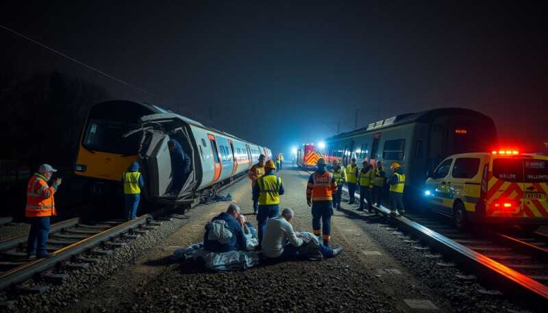 Bedford scontro ferroviario verso Londra, morto un macchinista e oltre 80 feriti gravi e lievi