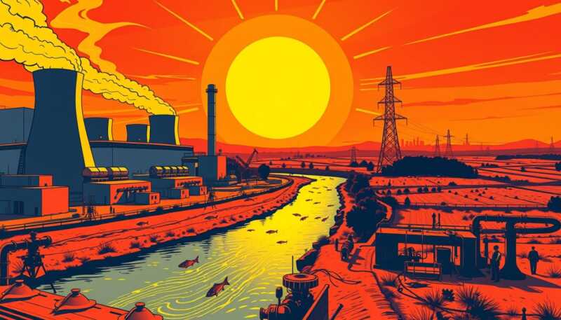 Francia ferma alcuni reattori nucleari per il caldo estremo e l’acqua troppo calda