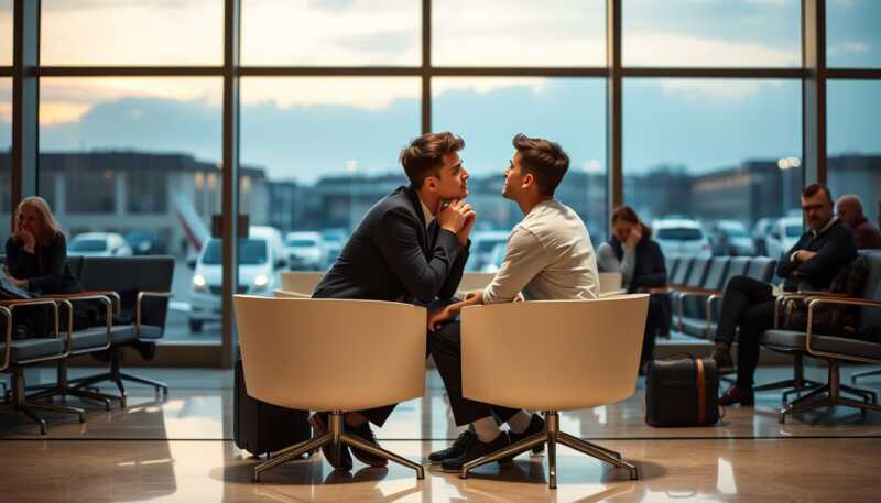 Roberto Menia critica coppia gay in aeroporto e riaccende il dibattito pubblico sulle effusioni in luogo pubblico