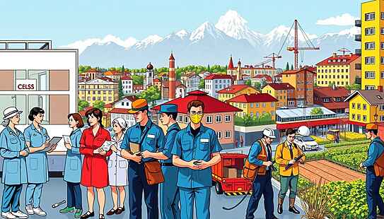 Svizzera, manodopera UE/AELS decisiva tra servizi essenziali, industria e lavoro stagionale
