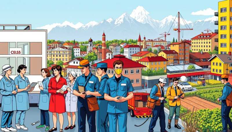 Svizzera, manodopera UE/AELS decisiva tra servizi essenziali, industria e lavoro stagionale