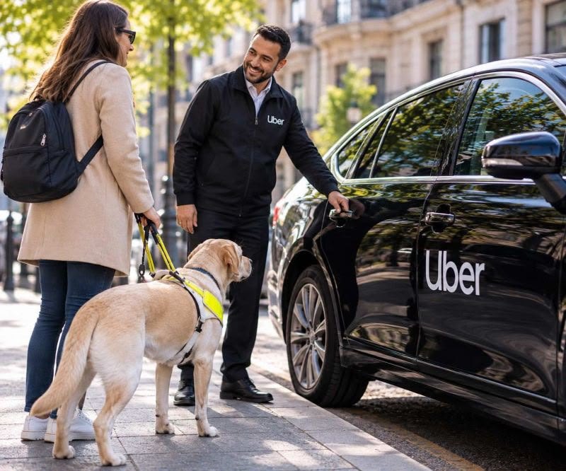 Uber sostiene la mobilità di ciechi e ipovedenti con UICI e FISPIC