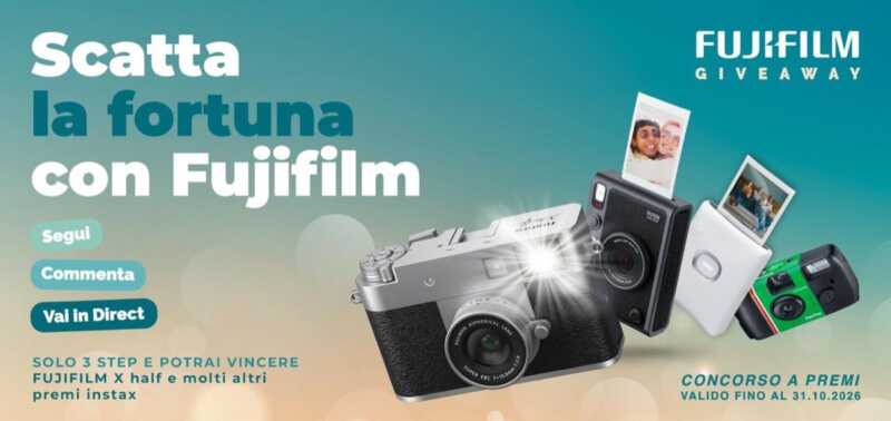 Fujifilm lancia un concorso su Instagram e TikTok: 20 premi
