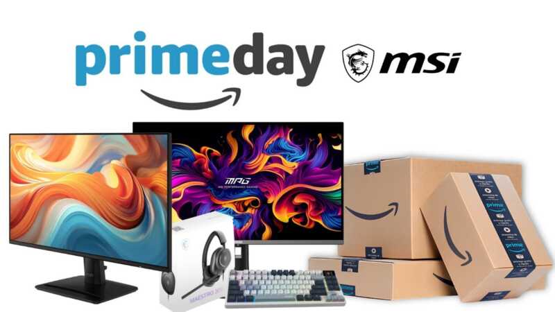 MSI annuncia sconti Prime Day su monitor QD-OLED e componenti PC