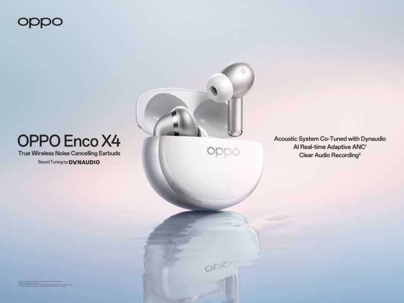 OPPO Enco X4 debuttano con audio Dynaudio a 219,99 euro
