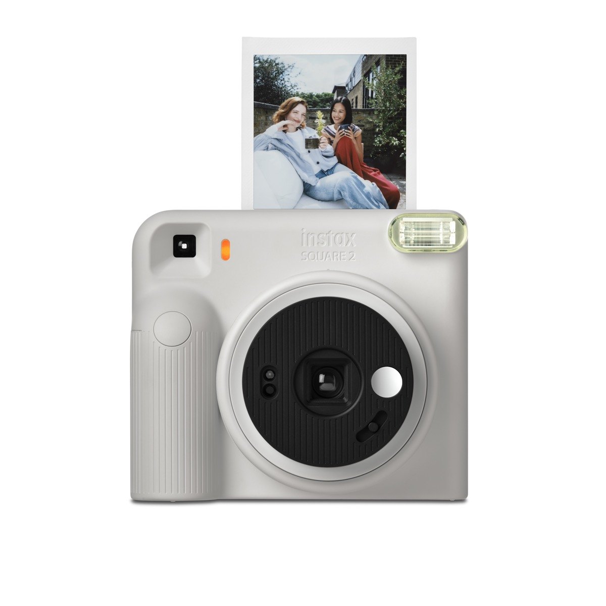 (Retailer ready) instax SQUARE 2   Promotional images   Front on with print   WHITE WP