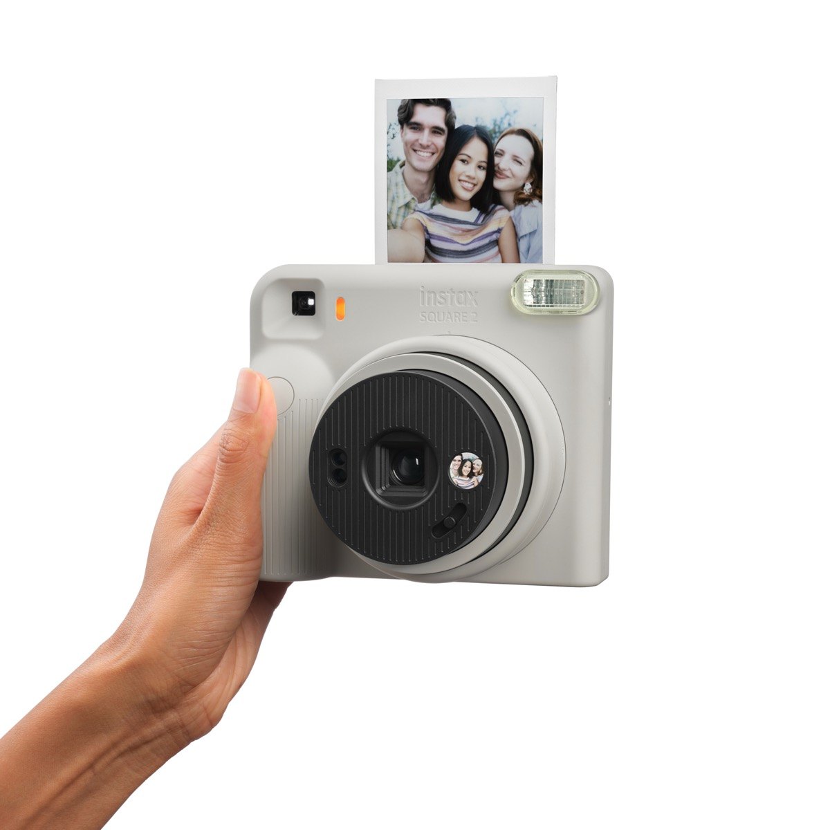 (SNS & Web ready) instax SQUARE 2   Promotional images   Selfie   WHITE