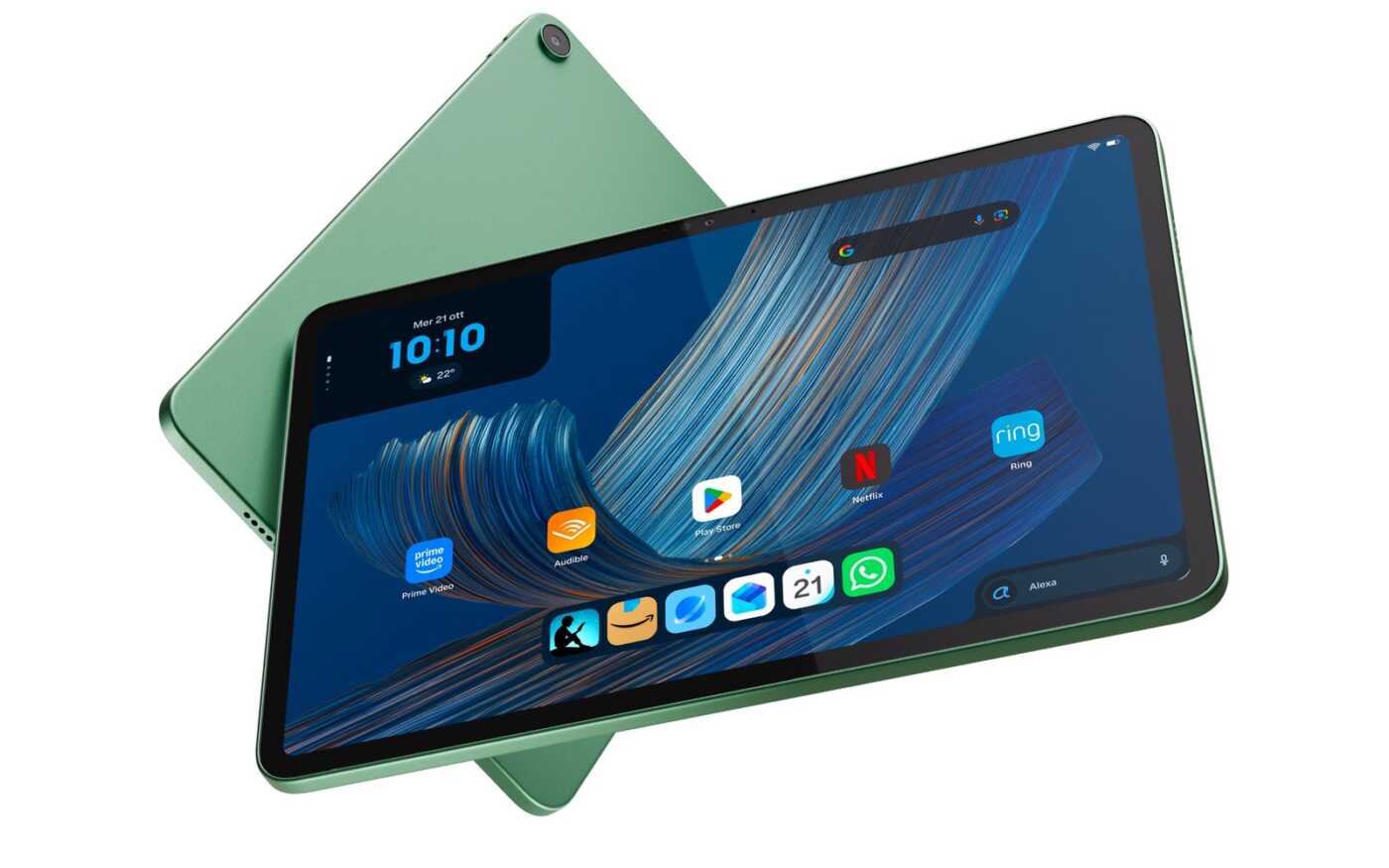 Amazon Alexa Tablet 11 nella colorazione verde matcha