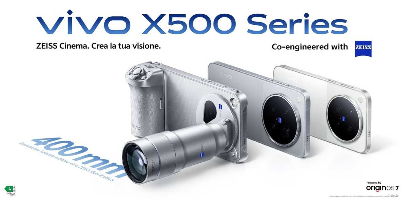 vivo X500 arriva in Italia: Pro e Pro Max con video 4K a 240 fps